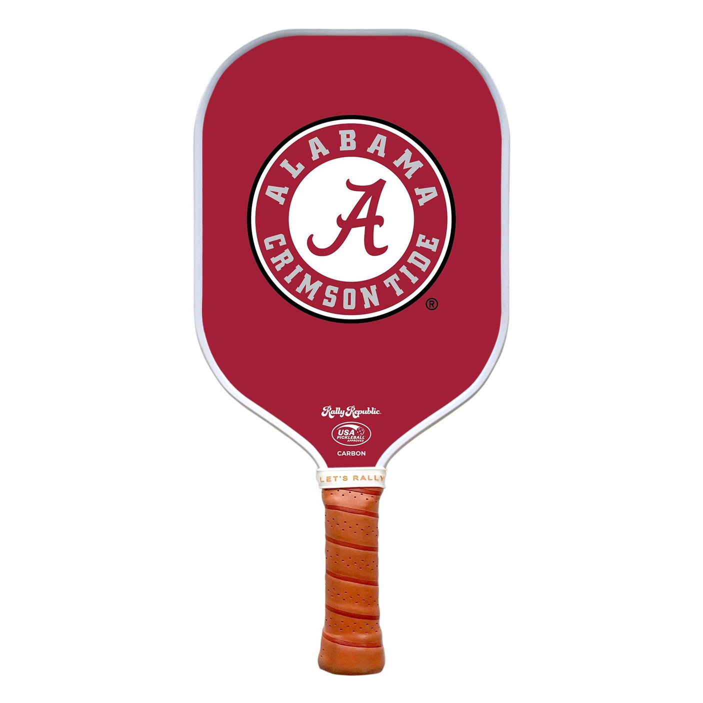 Rally Republic PIckleball Paddle - Alabama Crimson Tide Crimson Circle Logo