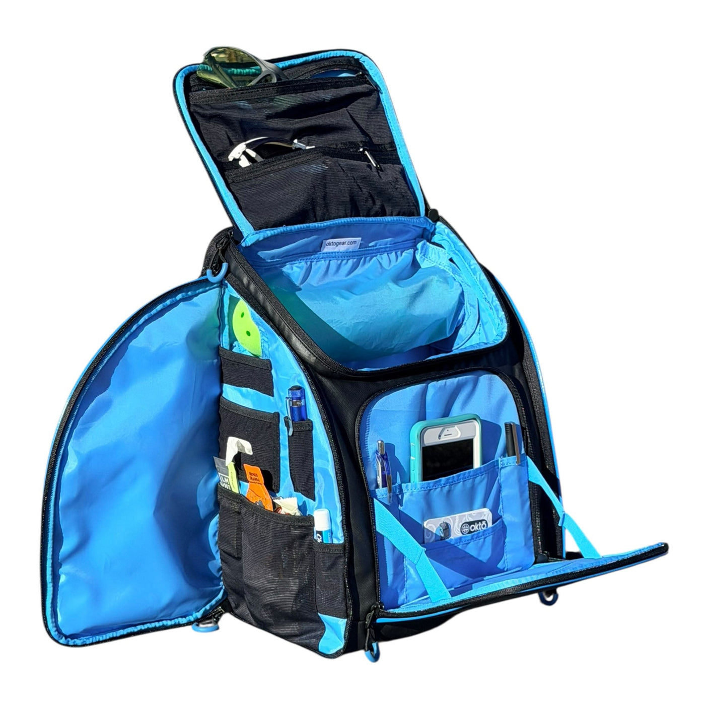 Mochila para deportes de remo Oktō Rec Lite | Negro y azul