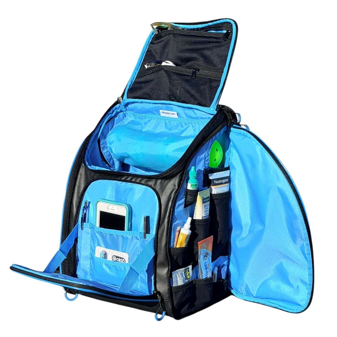 Mochila para deportes de remo Oktō Rec Lite | Negro y azul