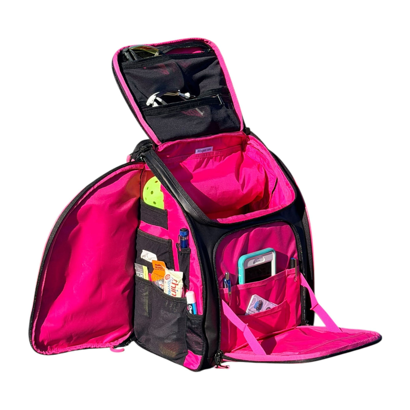 Mochila para deportes acuáticos Oktō Rec Lite | Negro y rosa