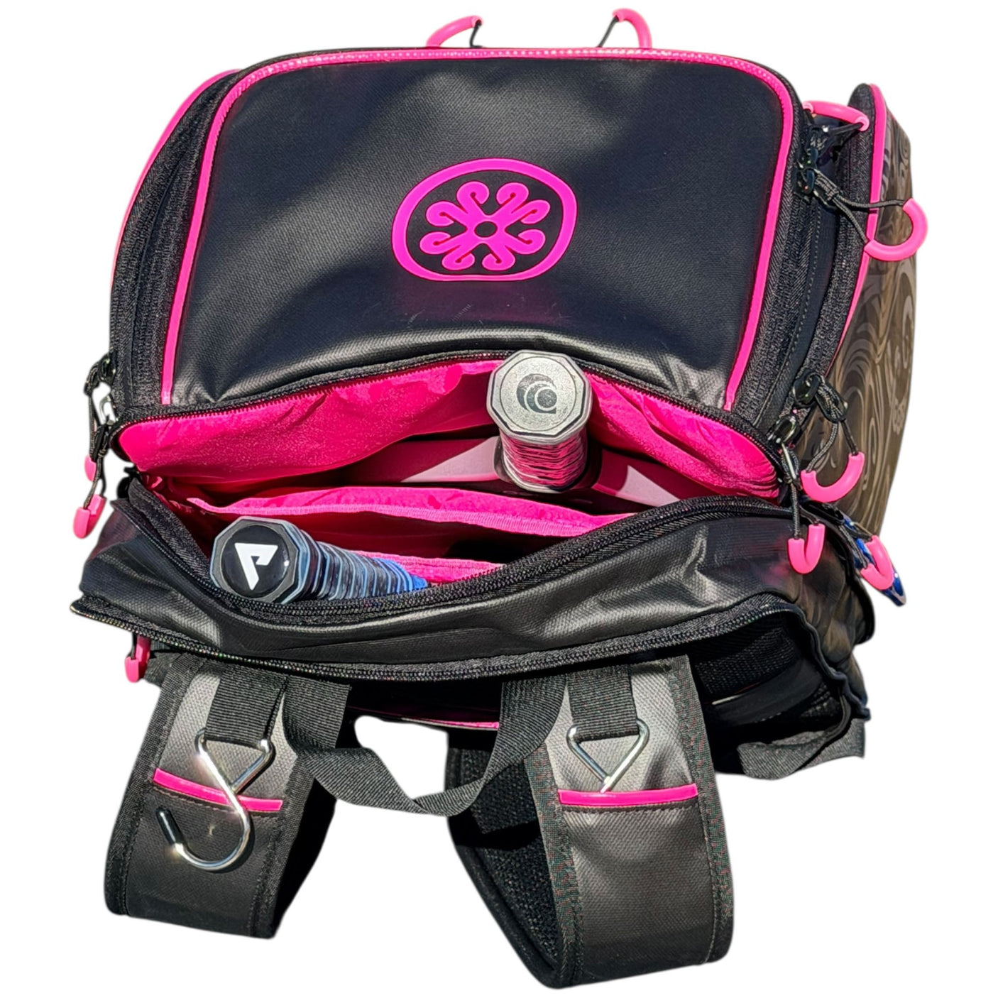 Mochila para deportes acuáticos Oktō Rec Lite | Negro y rosa