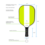 Pala de pickleball Swinton Pickleball Hero Green Stripe