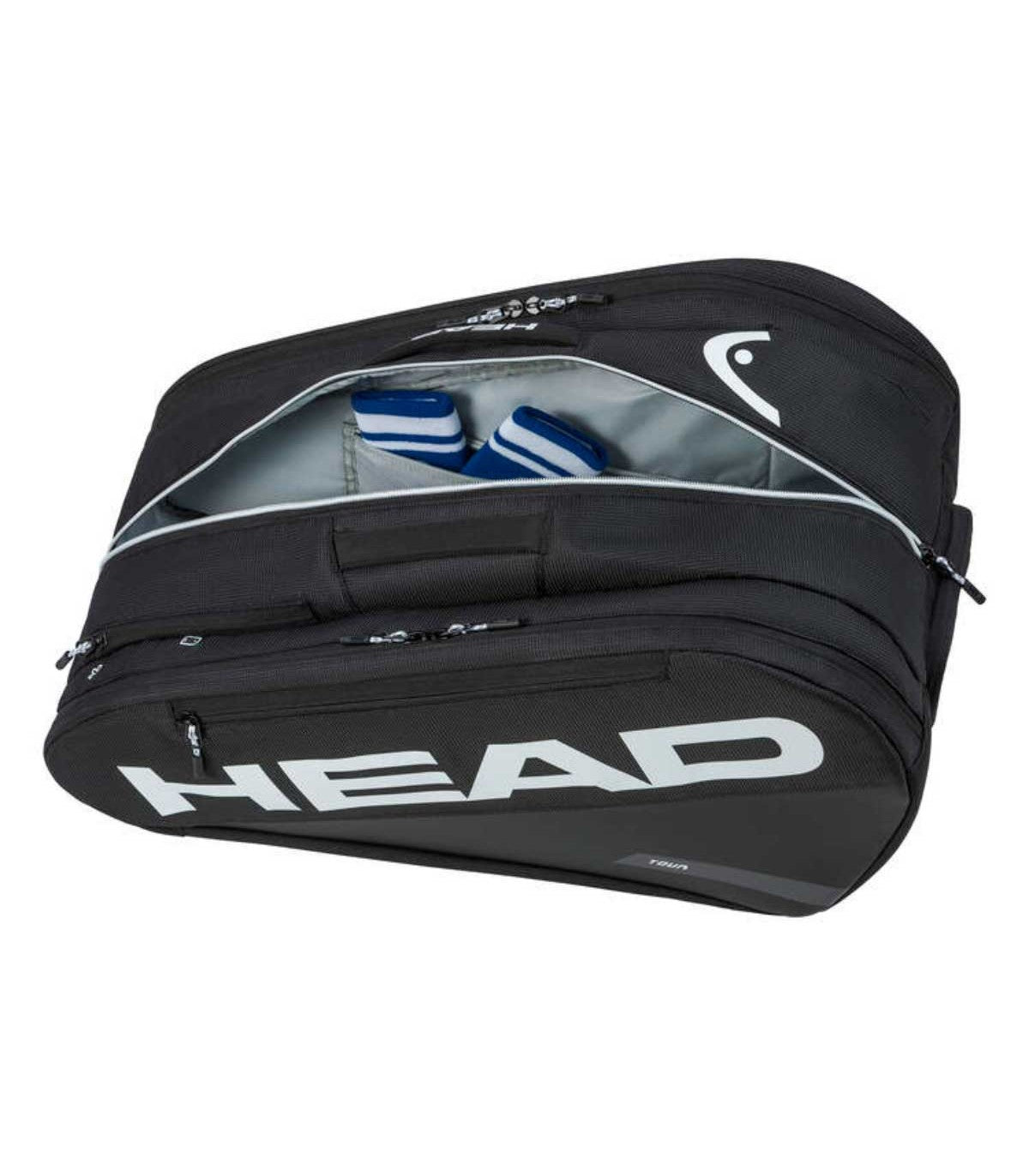 Head Padel Bag Tour Padel Racket Bag 2026 Large Black