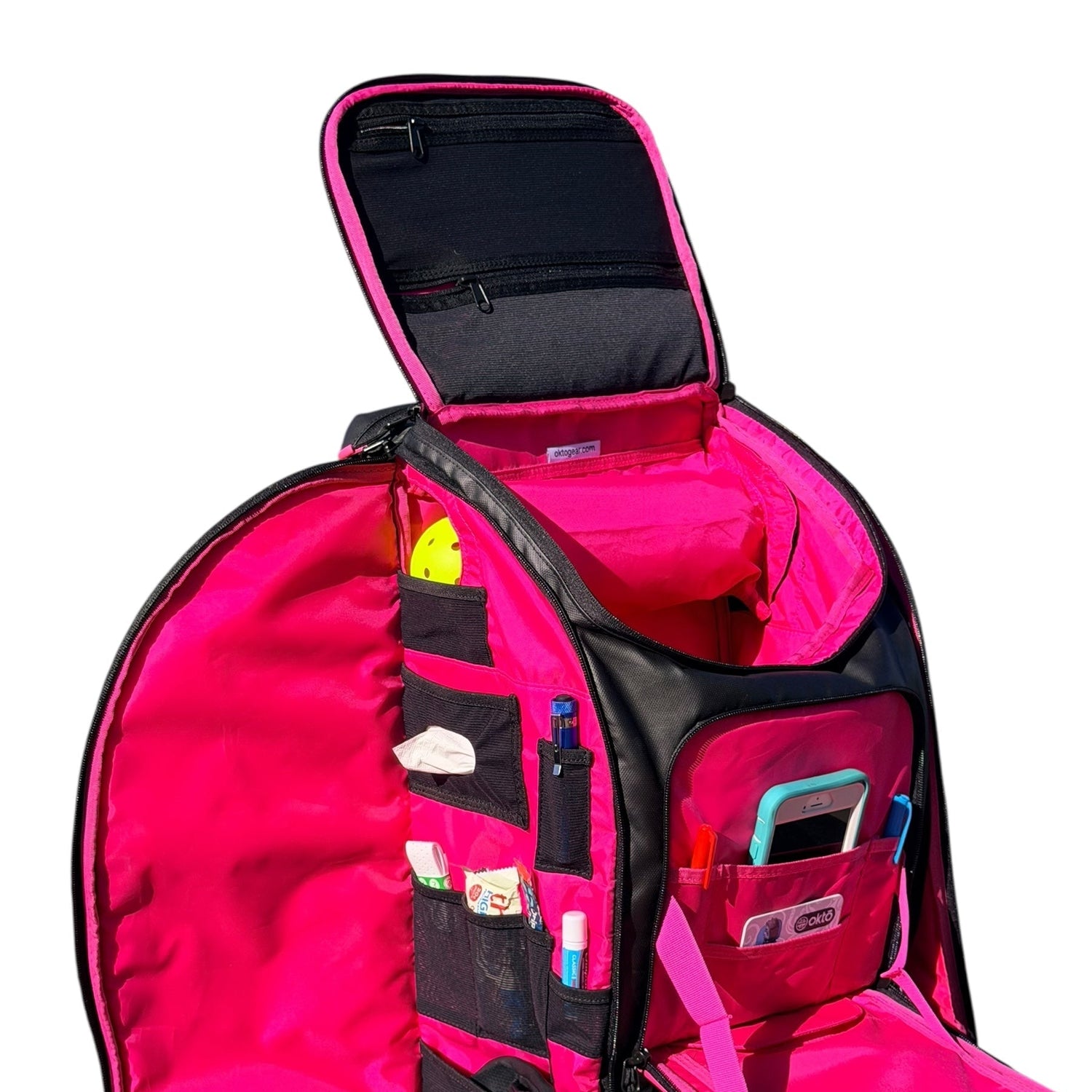 Oktō Pro Elite Paddle Sports Backpack | Black & Pink