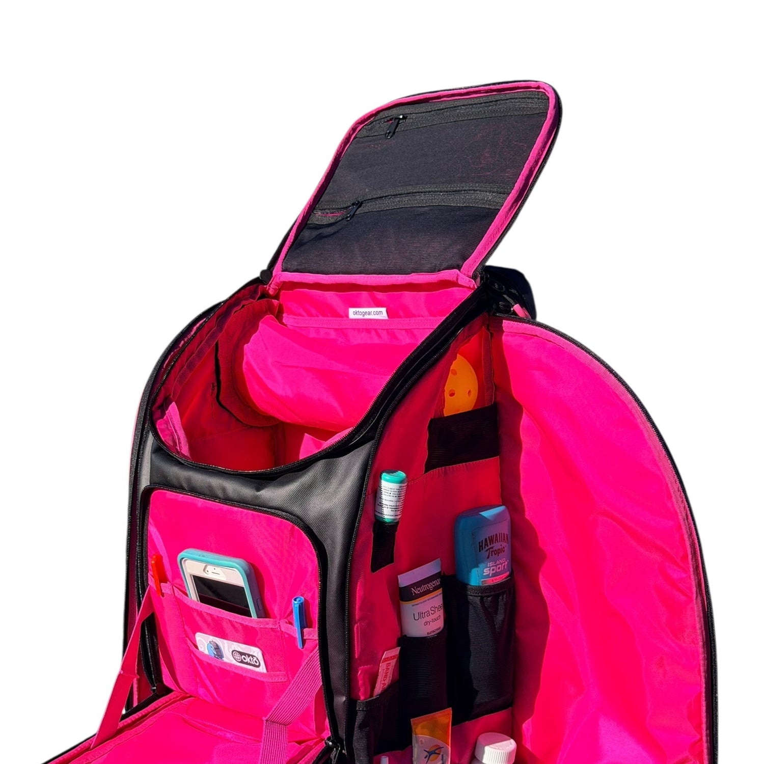 Oktō Pro Elite Paddle Sports Backpack | Black & Pink