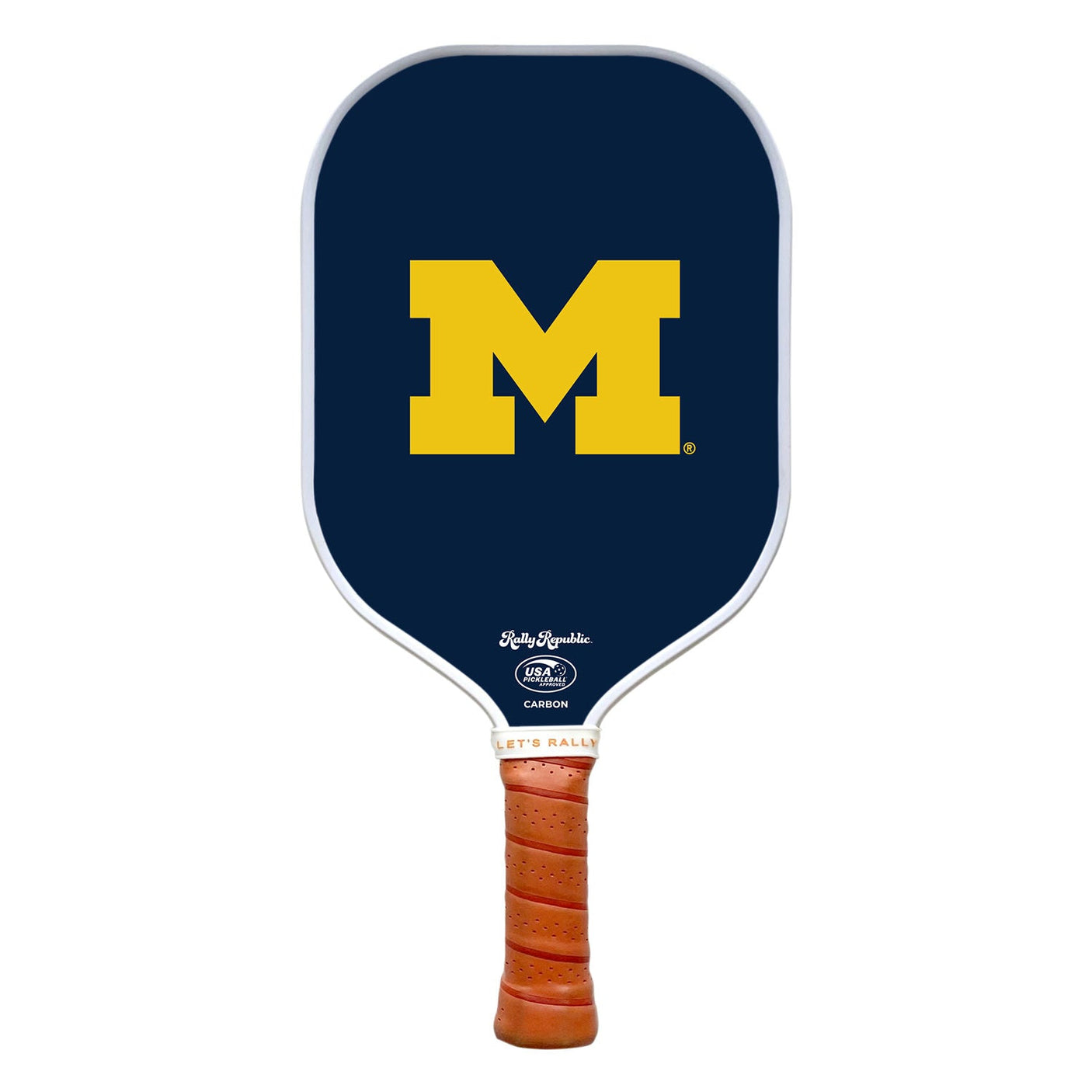 Rally Republic PIckleball Paddle - Michigan Wolverines Michigan Blue Primary Mark