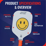 Salted City Sports Pickleball Paddle The Happy Paddle | Evo-Lite Series