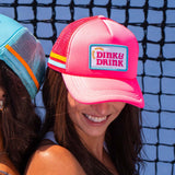 Swinton Pickleball - Dink & Drink Pink Foam Snapback Hat