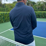 Swinton Pickleball - Court Performance Quarter Zip Pullover in Navy