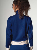 inPhorm NYC Women's Dolman Sleeve Sofia Knit Jacket - Ink/Silver Sand