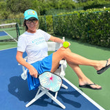 Swinton Pickleball - Women's Lux Performance White Kitchen's Closed Tee