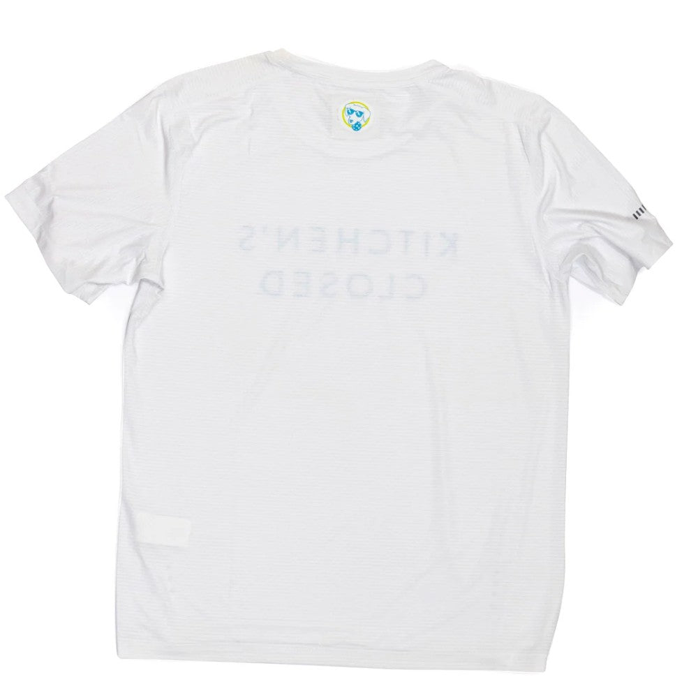 Swinton Pickleball - Women's Lux Performance White Kitchen's Closed Tee