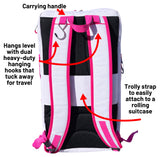 Oktō Pro Elite Paddle Sports Backpack | White & Pink