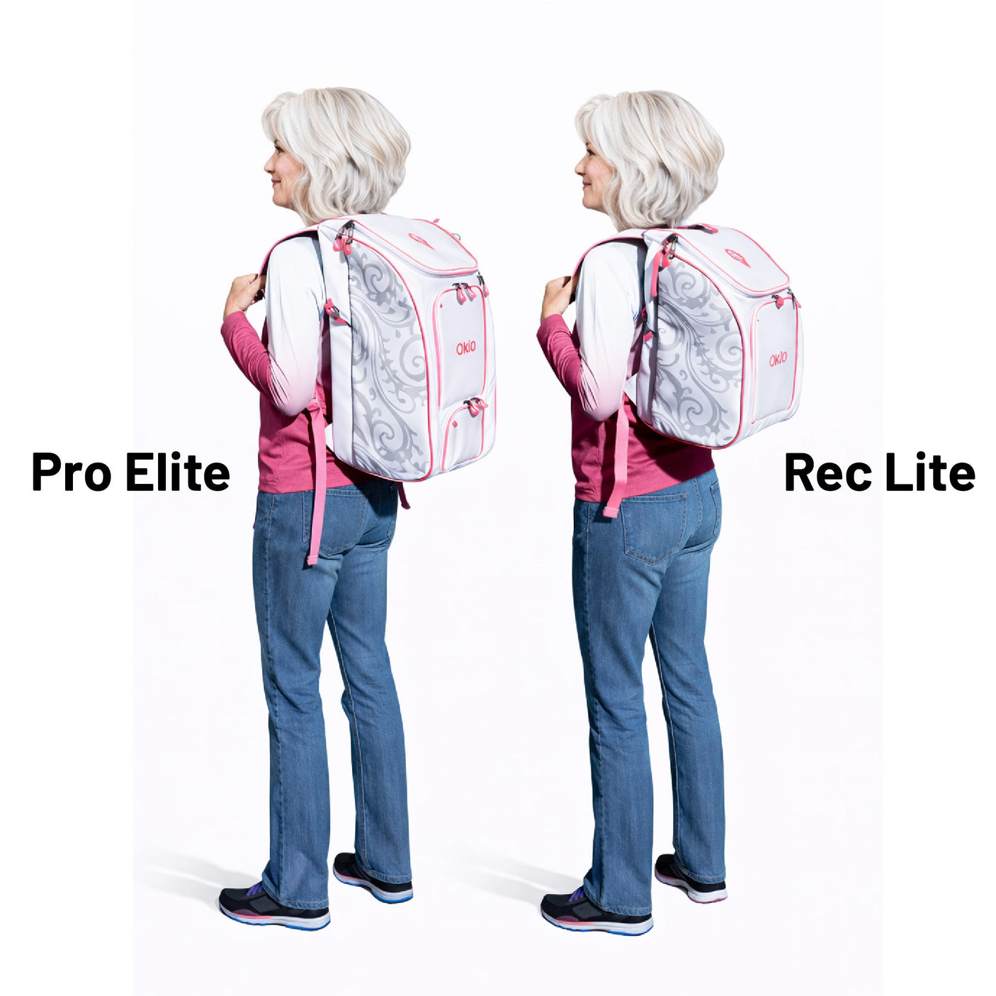 Oktō Pro Elite Paddle Sports Backpack | White & Pink