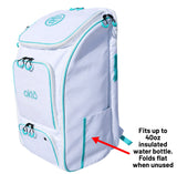 Mochila Oktō Pro Elite para deportes de remo | Blanco y cerceta