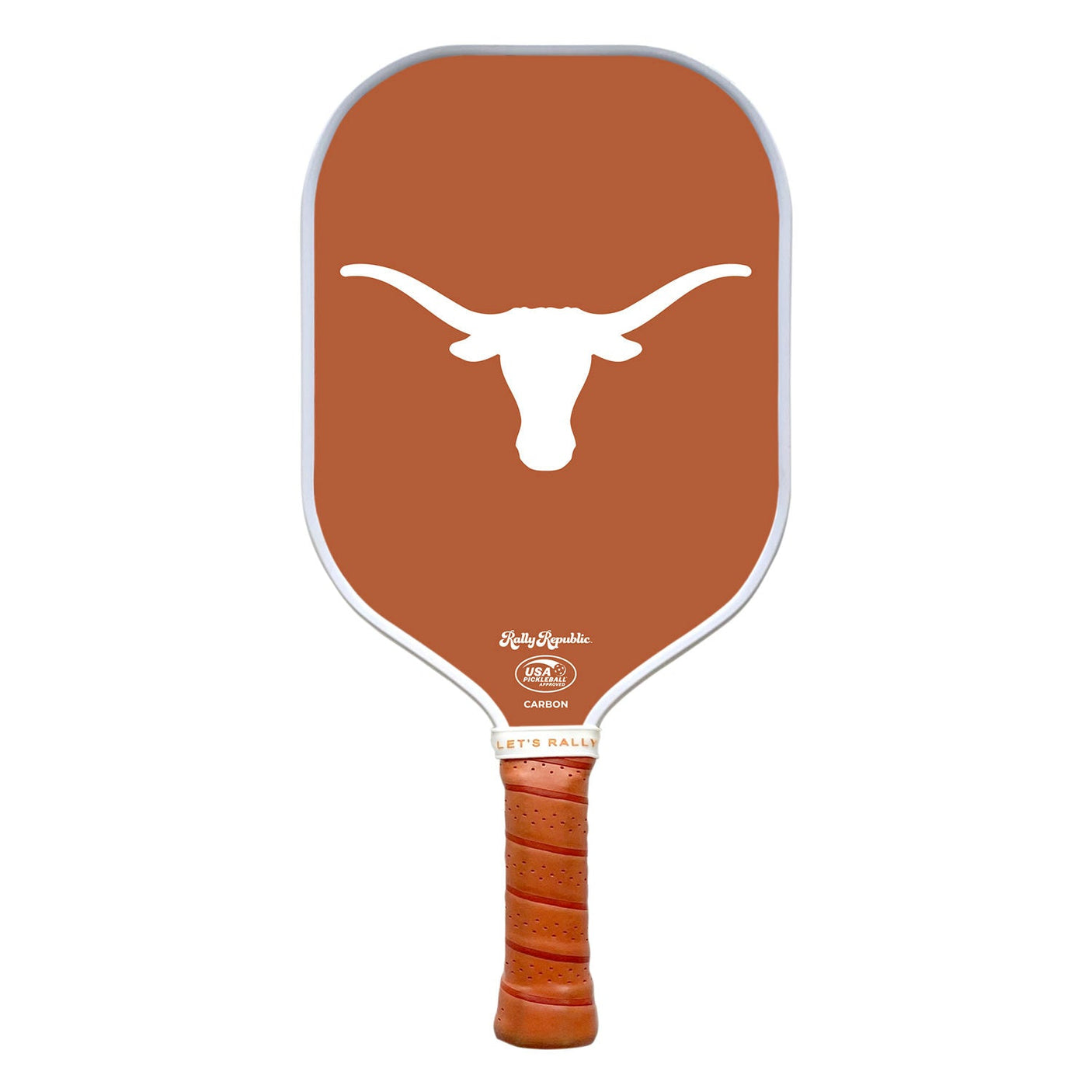 Rally Republic PIckleball Paddle - Texas Longhorns Burnt Orange Primary Mark