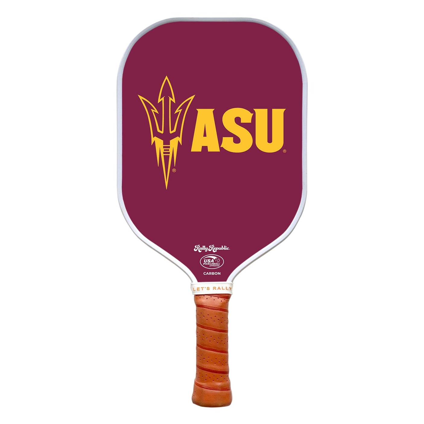 Rally Republic PIckleball Paddle - Arizona State Sun Devils ASU Maroon Pitchfork